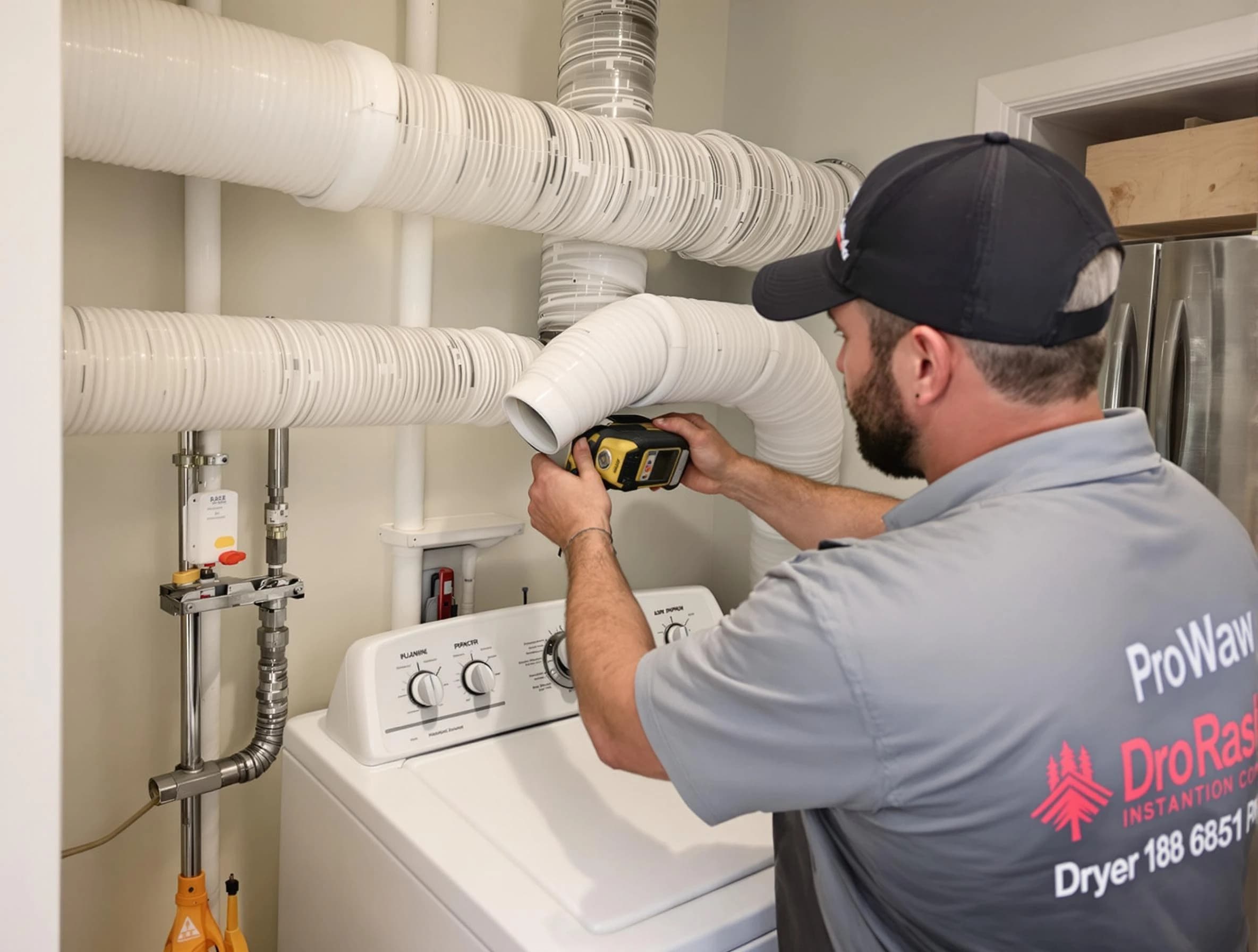 Professional dryer vent hose installation by East Providence Dryer Vent Cleaning in East Providence