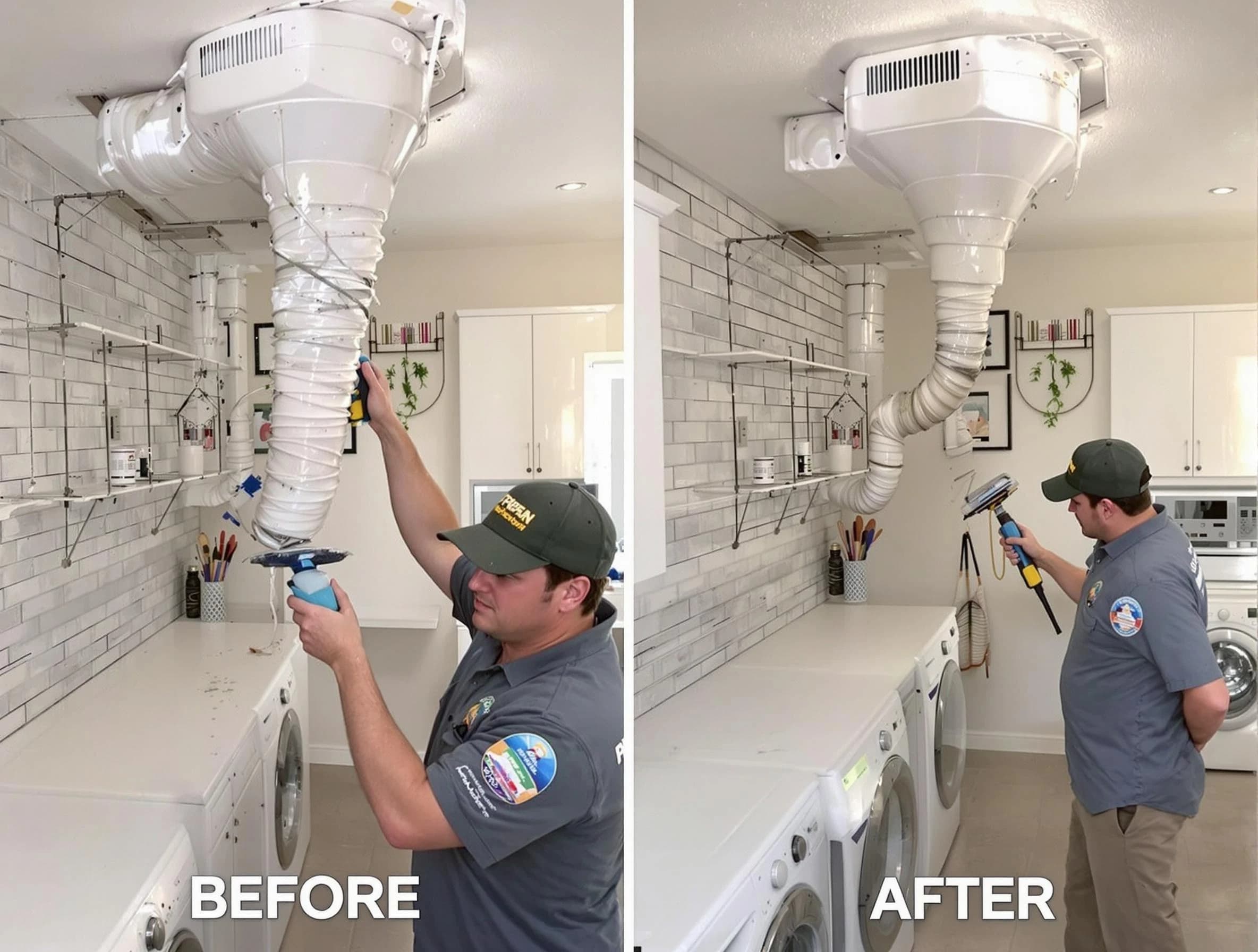 Professional dryer exhaust vent cleaning by East Providence Dryer Vent Cleaning in East Providence