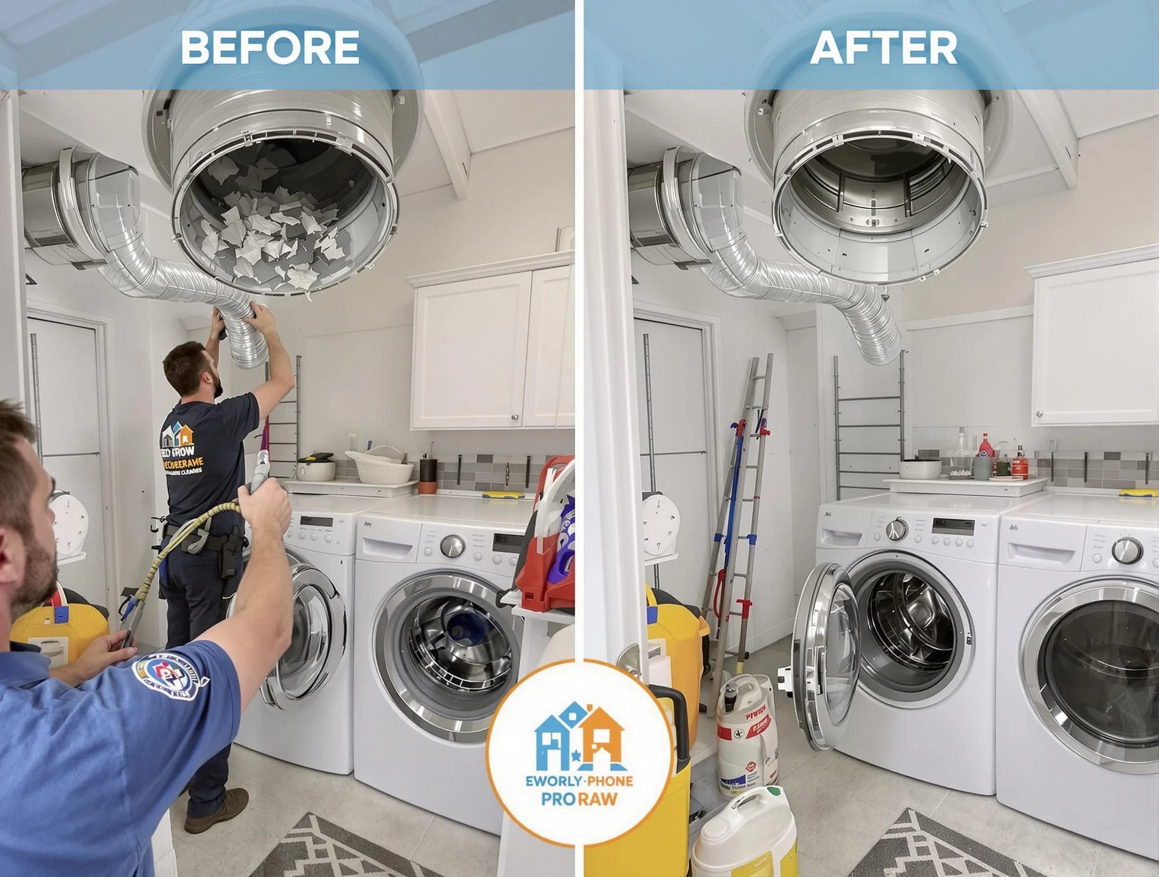 Residential dryer vent cleaning by East Providence Dryer Vent Cleaning in East Providence
