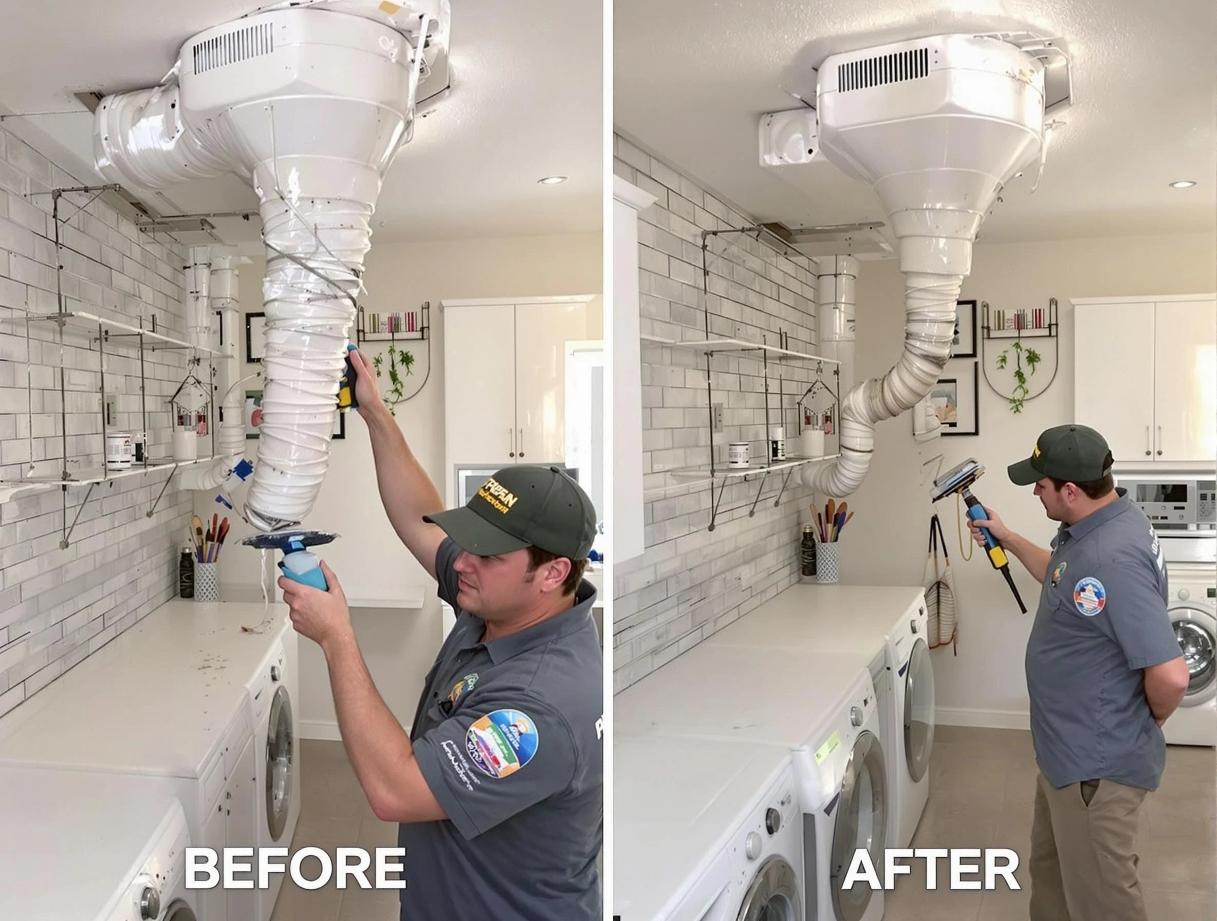 Professional dryer exhaust vent cleaning by East Providence Dryer Vent Cleaning in East Providence